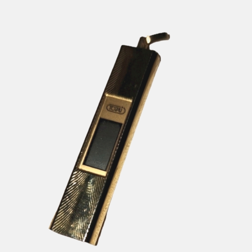 TOTAJ Vintage Gold Tone Digital Watch Large Pendant